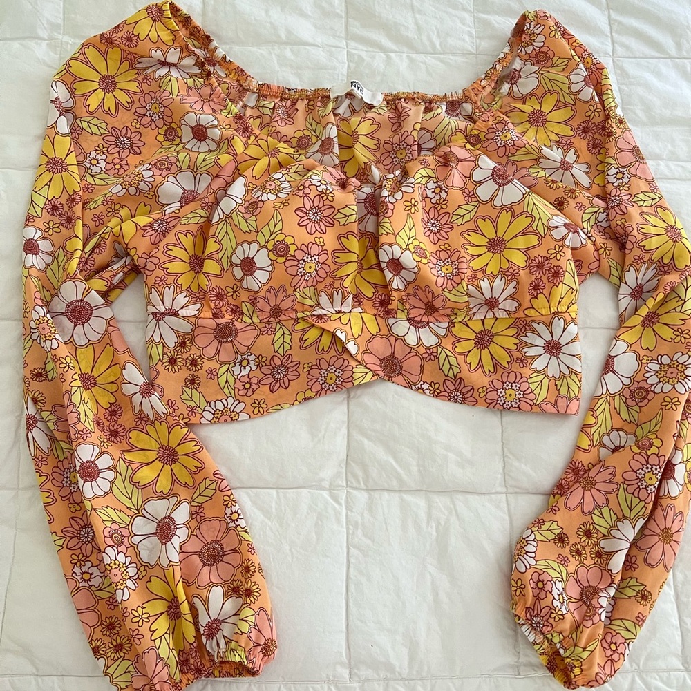 Madden NYC floral crop top